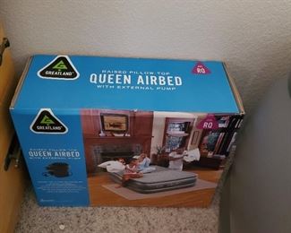 Greatland Raised Pillow Top Queen Bed with External Pump