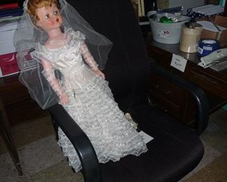Bride Doll & Chair
