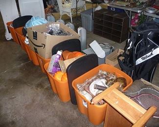 Start of Garage Items - Halloween Decor