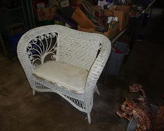 Wicker Settee