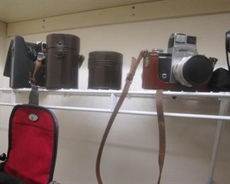 Vintage cameras and lenses