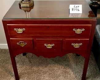 Lot 8776. $185.00 Bob Timberlake for Lexington 5 Drawer Side Chest with Glass Top.  29.25" W x 17" D x 30" T