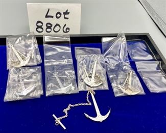 Lot 8806A $65.00 each: (6) New Authentic Rolex Anchors for Rolex Submariner 1000 Meters.
