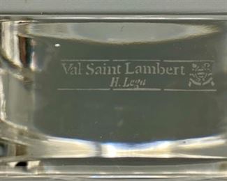 Lot 8810  $30.00  New in C.D. Peacock Val St. Laurent Belgium Crystal Westminster Mantle Clock 4.25" W x 4" T x 1" D