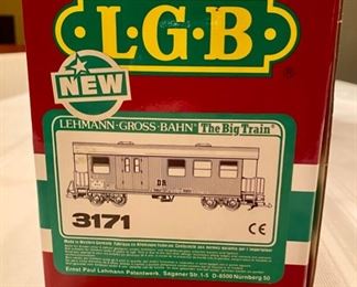 Lot 8863 $125.00 New LGB Lehmann G Scale 3171 Western Germany Passenger Car. You find many like this one in Perfect Condition from 1991 (30 Years).  Made in West Germany.