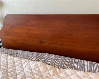 Lot 8780. $750.00 Beautiful Queen Bed Frame (Mattress or Bedding Not Included) Features Headboard and Spindle Footboard.  This piece is in storage at their mover's warehouse.  We will arrange pick-up at the facility.   
