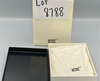 Lot 8788  $175.00. Wow! BRAND NEW Montblanc Meisterstuck Leather International Passport Holder - Navy 114573. Retail prices for this model are $245.00. Includes Outer and Inner Boxes, Dust Cover, Authentic card and Service Manual.   