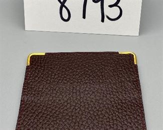 Lot 8793  $22.00 New Rolex Business Card Holder with Gold Metal Trim.  Mounters Rolex S. A. Geneva, Switzerland Code: 101.70.55