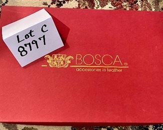 Lot 8797C. $145.00 Bosca 8 1/2" x 14" Leather Legal Pad Cover "Cognac Old Leather"