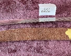 Lot 8826. $95.00 Sword and Sheath.  Leather Grip and Leather Sheath.  Brass Locket and Chape on Sheath.  Brass on Pommel and Cross-Guard. 