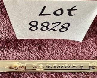 Lot 8828  $160.00. U.S. Air Force Academy Dress/Ceremonial  Sword with Medal Scabbard.  Hilt is made of Carbon Steel. Wolf Brown Stainless Steel Blade Made in Germany.  Very Nice Looking Sword.  30" L x 3/4" W Blade.  Retails for $299.00