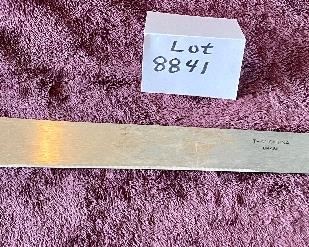 Lot 8841  $20.00 Authentic Machete by Tramotina Brasil. Hard Rubber Grip  28" L x 2" W.  For your jungle expedition.