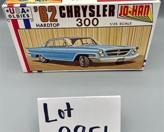 Lot 8856. $75.00.  '62 Hardtop Chrysler 300, Jo-Han USA Oldies