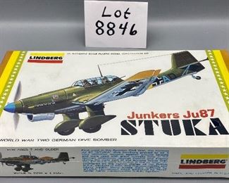 Lot 8846 $16.00 Lindberg Junkers Ju87 Stuka 1:48 Scale WWII German Dive Bomber, New and Sealed.
