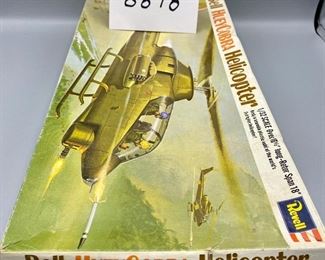 Lot 8848  $70.00 Vintage 1969 "New" Revell Bell HueyCobra Helicopter 1:32 Scale. Over16 1/2" Long Fuselage and 18" Rotor Span.