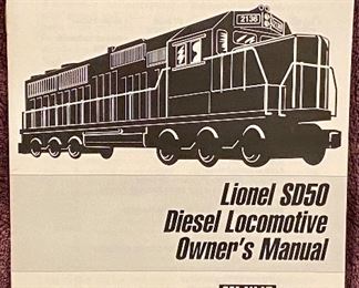 Lot 8865  $250.00  Lionel O-Gauge 6-18222 Denver & Rio Grande SD-50 Diesel Engine,  Includes: Diesel Horn, LionTech Command, Illuminated Cab and Number Boards. Orig Box, Tested
