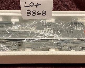 Lot 8668. $250.00 Lionel O-Gauge 6-18228 Southern Pacific Dash-9 Diesel Locomotive.  Includes: Command Equipped, Rails Sounds, Dash 9 Digital Sound, Directional Lighting. Original Box, Tested