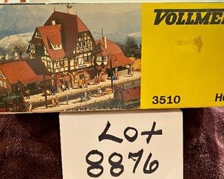 Lot 8876  $30.00  Vollmer HO Scale Train Station, nevr assembled in Excellent conditon