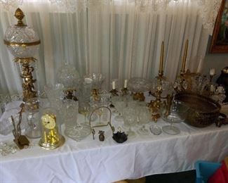 Gold and crystal lamp  $100