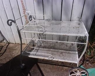 Metal tea cart $25