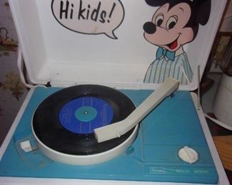 Mickey Mouse record player - works perfectly  $25