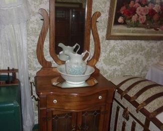 Oak Wash Stand $150