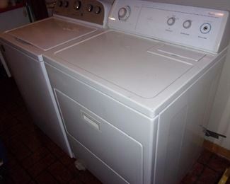 Whirlpool washer $125                                                                                  Whirlpool dryer  $75                                                                     
Both work well