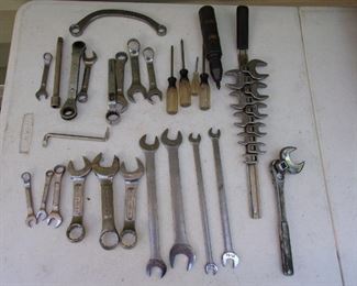 Wrenches and screw drivers tools used by a mechanic