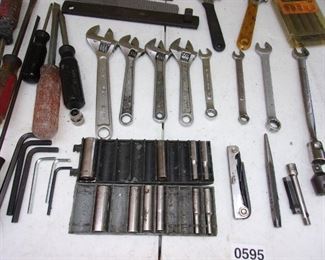 Sockets, wrenches, screwdrivers