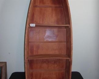 Simulated canoe shelf