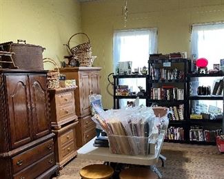 Office supplies, furniture & Vintage scooter