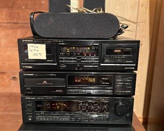 Pioneer & Samsung stereo and tv sound system 