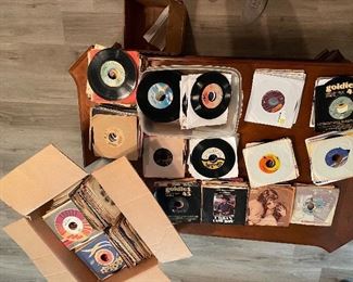 45 Records - Multiple boxes..Great for the Juke Box