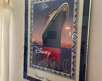 Disney Poster Framed Signed