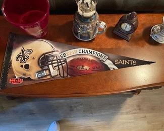 Saints Championship Flag .. also have other Saints Memorbelia 