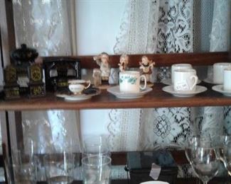 STEMWARE AND CUPS AND SAUCERS