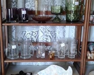 GLASSWARE AND PLATES