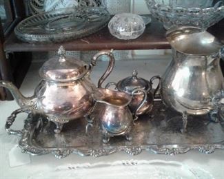 SILVERPLATE TEA SET