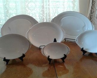 CHINA SET PLATTERS
LS & S CHINA, CARLSBAD AUSTRIA
NOW DISCOUNTED TO $100 FOR THE SET