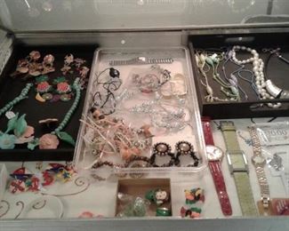 COSTUME JEWELRY AND WATCHES