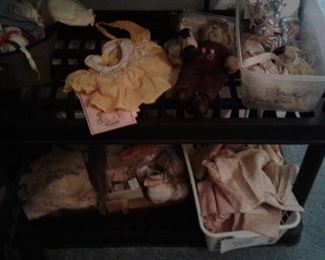 VINTAGE DOLL CLOTHES AND BABY ITEMS