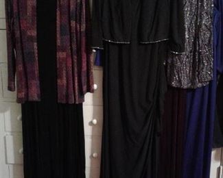 LADIES FANCY DRESSES, SIZE XL-PLUS