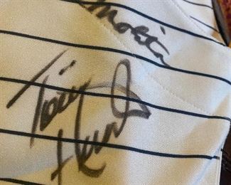 Paul Molitor & Tory Hunter signed Twins jersey. $65