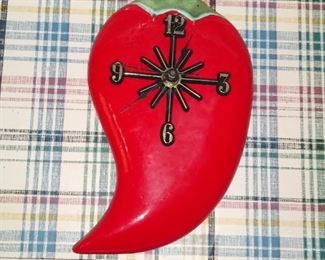 Chili pepper clock
