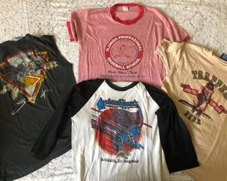 Vintage shirts…beer, rock, baseball!
