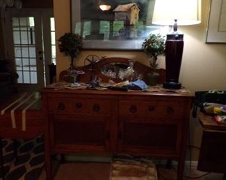 vintage buffet w/mirror in back, nice one