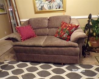 loveseat, we have a matching sofa