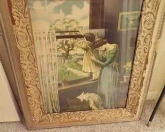 vintage picture & frame