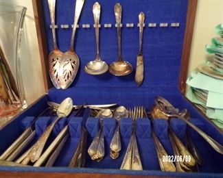set of silver plate