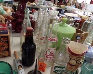 vintage soda bottles